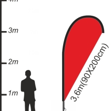 Drop flag 3,6m (FL 7011)
